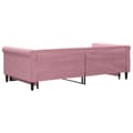 Miniatyrbild 4 av 11: vidaXL Dagbädd utdragbar rosa 100x200 cm sammet