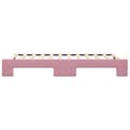 Miniatyrbild 8 av 11: vidaXL Dagbädd utdragbar rosa 100x200 cm sammet