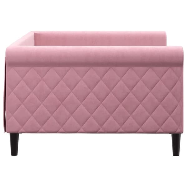vidaXL Dagbädd rosa 100x200 cm sammet
