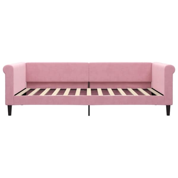 vidaXL Dagbädd rosa 100x200 cm sammet