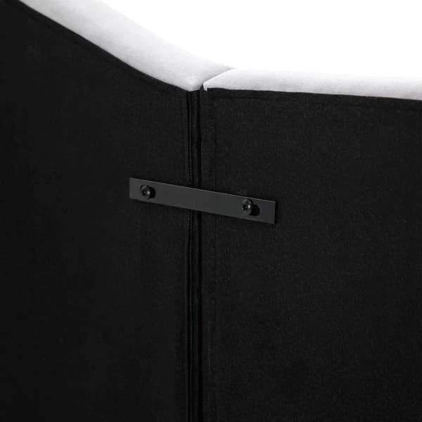 Rootz Headboard For Bed - Upholstered Headboard - Bed Head Backrest - Bed Headboard In Gray Poplar Velvet Fabric - 185 x 8 x 134 cm