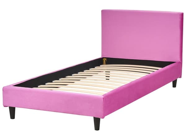 Betræk til sengramme Rosa Velour til Seng 90 x 200 cm Aftagelig Vaskbar Betræk til Seng