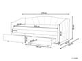 Miniatyrbilde 3 av 11: Daybed Rosa Stofftrekk med 2 skuffer spileramme 90 x 200 cm moderne enkeltseng gjesterom barneværelse ungdomsrom utstyr