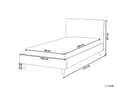 Miniatyrbilde 3 av 10: Enkeltseng Rosa Fløyel 90 x 200 cm Lamellramme Moderne design Soverom