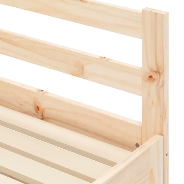 vidaXL Uttrekkbar dagseng 90x200 cm heltre furu