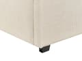Miniatyrbilde 11 av 11: Dobbeltseng med sengebunn Beige stoff Polstret 160 x 200 cm Spileramme Oppfellbar høy sengegavl Klassisk Retro Minimalistisk soverom
