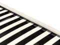 Miniatyrbilde 9 av 11: Dobbeltseng med sengebunn Beige stoff Polstret 180 x 200 cm Spileramme Oppfellbar høy sengegavl Klassisk Retro Minimalistisk Soverom