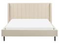 Miniatyrbild 5 av 11: Dubbelsäng 160 x 200 cm Sängram Beige Boucle Lamellbas