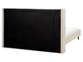 Miniatyrbild 7 av 11: Dubbelsäng 160 x 200 cm Sängram Beige Boucle Lamellbas