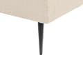 Miniatyrbild 10 av 11: Dubbelsäng Beige Boucle Klädsel 140 x 200 cm Gyllene Ben Sänggavel Lamellbotten Minimalistisk