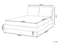 Miniatyrbillede 3 af 11: Seng Beige Boucle 140 x 200 cm Moderne Trekvart Seng Polstret Halvandenmandsseng Lav Sengeramme Minimalistisk Design