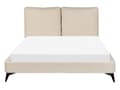 Miniatyrbillede 5 af 11: Seng Beige Boucle 140 x 200 cm Moderne Trekvart Seng Polstret Halvandenmandsseng Lav Sengeramme Minimalistisk Design