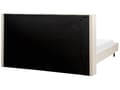 Miniatyrbillede 7 af 11: Seng Beige Boucle 180 x 200 cm Moderne Dobbeltseng Polstret To Mands Seng Lav Sengeramme Minimalistisk Design