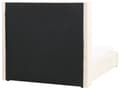 Miniatyrbillede 7 af 11: Trekvart Seng med Opbevaring Off White Velour 140 x 200 cm Moderne Halvandenmandsseng med Høj Sengegavl 3 kvart Seng Design Soveværelse
