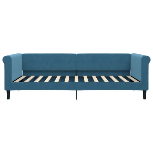 vidaXL Dagbädd utdragbar med lådor blå 100x200 cm sammet