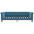 Miniatyrbillede 6 af 11: vidaXL daybed med udtræk og skuffer 100x200 cm velour blå
