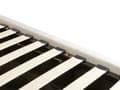Miniatyrbillede 9 af 11: Seng med Opbevaring Off White Velour 160 x 200 cm Moderne Dobbeltseng Polstret To Mands Seng Lav Sengeramme Minimalistisk Design