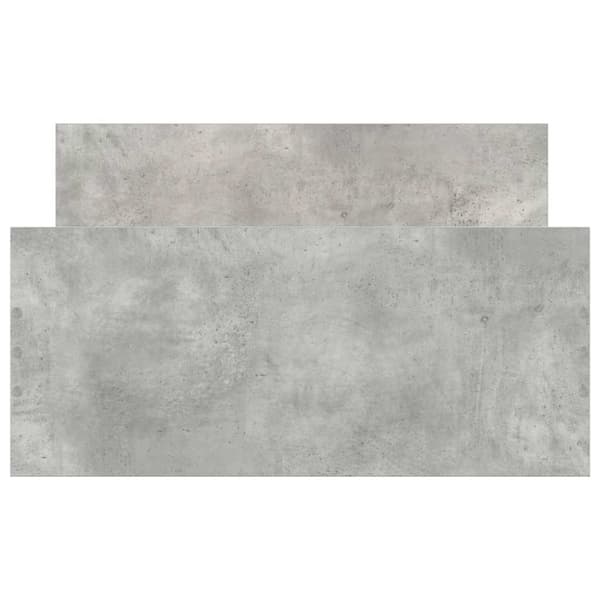 vidaXL Sengeramme betonggrå 90x190 cm konstruert tre
