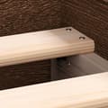 Miniatyrbilde 8 av 11: vidaXL Sengeramme uten madrass brun eik 90x200 cm konstruert tre