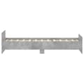 Miniatyrbilde 6 av 11: vidaXL Sengeramme betonggrå 90x200 cm konstruert tre