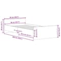 Miniatyrbilde 11 av 11: vidaXL Sengeramme betonggrå 90x200 cm konstruert tre
