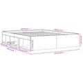 Miniatyrbilde 11 av 11: vidaXL Sengeramme røkt eik 140x190 cm