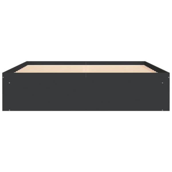 vidaXL sengeramme 140x190 cm sort