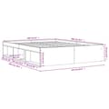 Miniatyrbillede 11 af 11: vidaXL sengeramme 160x200 cm sonoma-eg