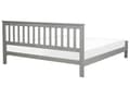 Miniatyrbilde 5 av 11: Seng med ramme grå treramme 180 x 200 cm lav sengegavl minimalistisk tradisjonell design