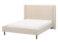 Miniatyrbilde 4 av 11: Seng Beige Boucle 140 x 200 cm Moderne Polstret Hodegjerde Polstret Moderne Design Spaltegulv