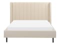 Miniatyrbilde 5 av 11: Seng Beige Boucle 140 x 200 cm Moderne Polstret Hodegjerde Polstret Moderne Design Spaltegulv
