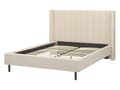 Miniatyrbilde 6 av 11: Seng Beige Boucle 140 x 200 cm Moderne Polstret Hodegjerde Polstret Moderne Design Spaltegulv