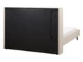 Miniatyrbilde 7 av 11: Seng Beige Boucle 140 x 200 cm Moderne Polstret Hodegjerde Polstret Moderne Design Spaltegulv