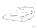 Miniatyrbilde 3 av 11: Dobbeltseng Stoff Beige 160 x 200 cm Moderne dobbeltseng Stoff To-mannsseng Lav sengeramme Minimalistisk design