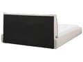 Miniatyrbilde 5 av 11: Dobbeltseng Stoff Beige 160 x 200 cm Moderne dobbeltseng Stoff To-mannsseng Lav sengeramme Minimalistisk design