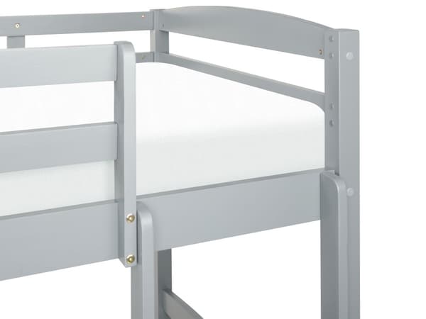 Køyeseng Grå furu 2 spilerammer 90 x 200 cm stige Moderne køyeseng for 2 personer Soverom innredning
