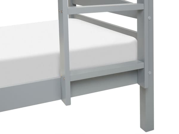 Køyeseng Grå furu 2 spilerammer 90 x 200 cm stige Moderne køyeseng for 2 personer Soverom innredning
