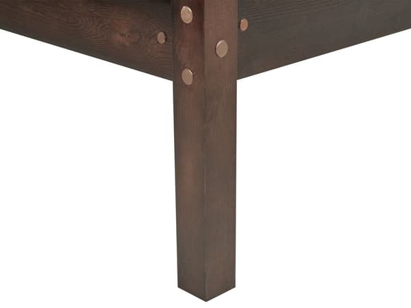 Køyeseng Mørkebrun furu 2 spilerammer 90 x 200 cm stige Moderne køyeseng for 2 personer Soveromsinnredning