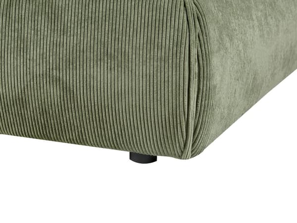 Vannseng Grønn 160 x 200 cm Standard Fløyel Polstring Moderne Sengegavl med Fløyelsstoff
