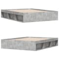 Miniatyrbilde 3 av 11: vidaXL Sengeramme betonggrå 140x200 cm