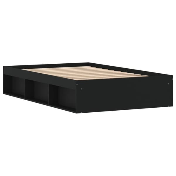 vidaXL sengeramme 120x190 cm sort