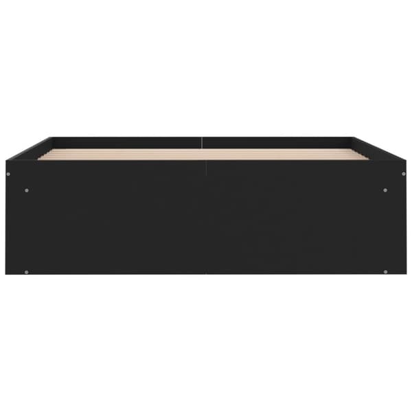 vidaXL sengeramme 120x190 cm sort