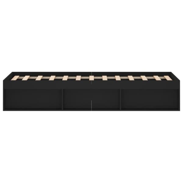 vidaXL sengeramme 120x190 cm sort