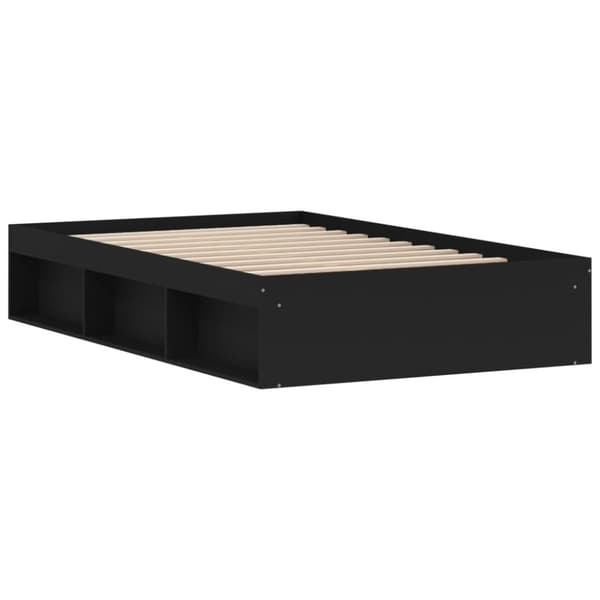 vidaXL sengeramme 120x190 cm sort