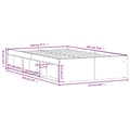 Miniatyrbillede 10 af 11: vidaXL sengeramme 120x190 cm sort