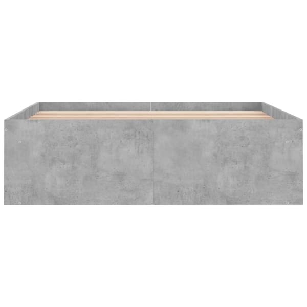 vidaXL sengeramme 120x200 cm betongrå