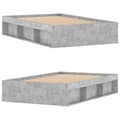 Miniatyrbillede 3 af 11: vidaXL sengeramme 120x190 cm betongrå