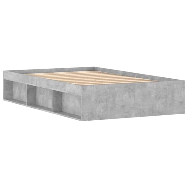 vidaXL sengeramme 120x190 cm betongrå
