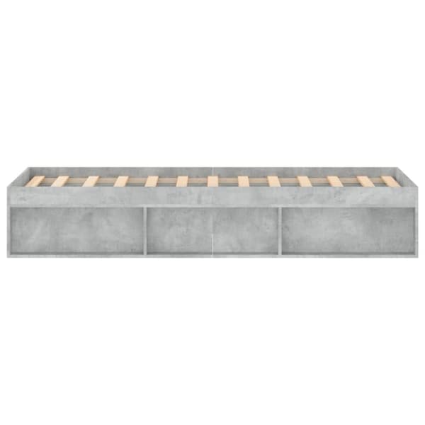 vidaXL sengeramme 120x190 cm betongrå