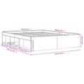 Miniatyrbillede 10 af 11: vidaXL sengeramme 140x200 cm brun egetræsfarve